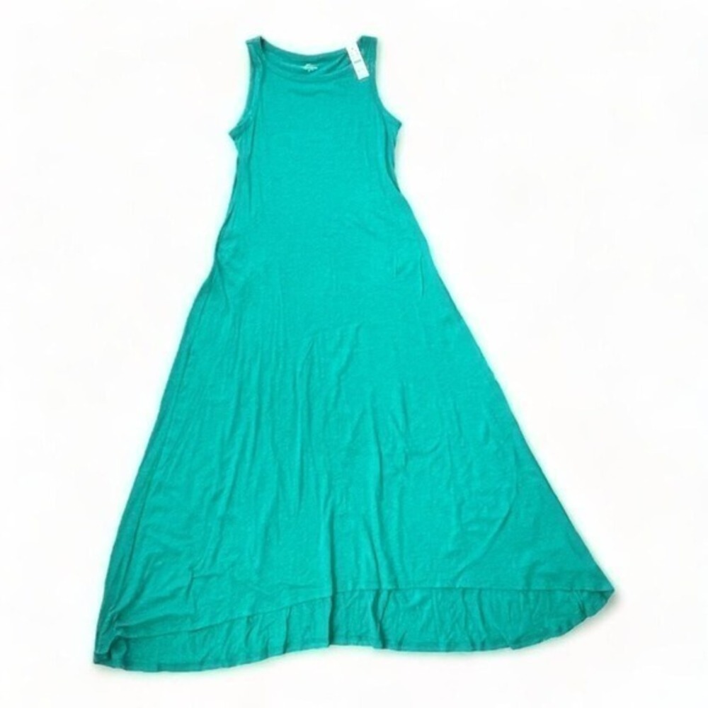 J. Crew Boatneck Vintage Cotton Maxi Dress Patina‎ Size S - Picture 2 of 8
